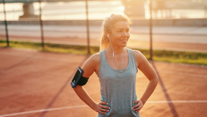 Femme sportive